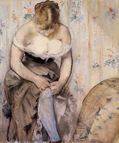 The Garter by Édouard Manet